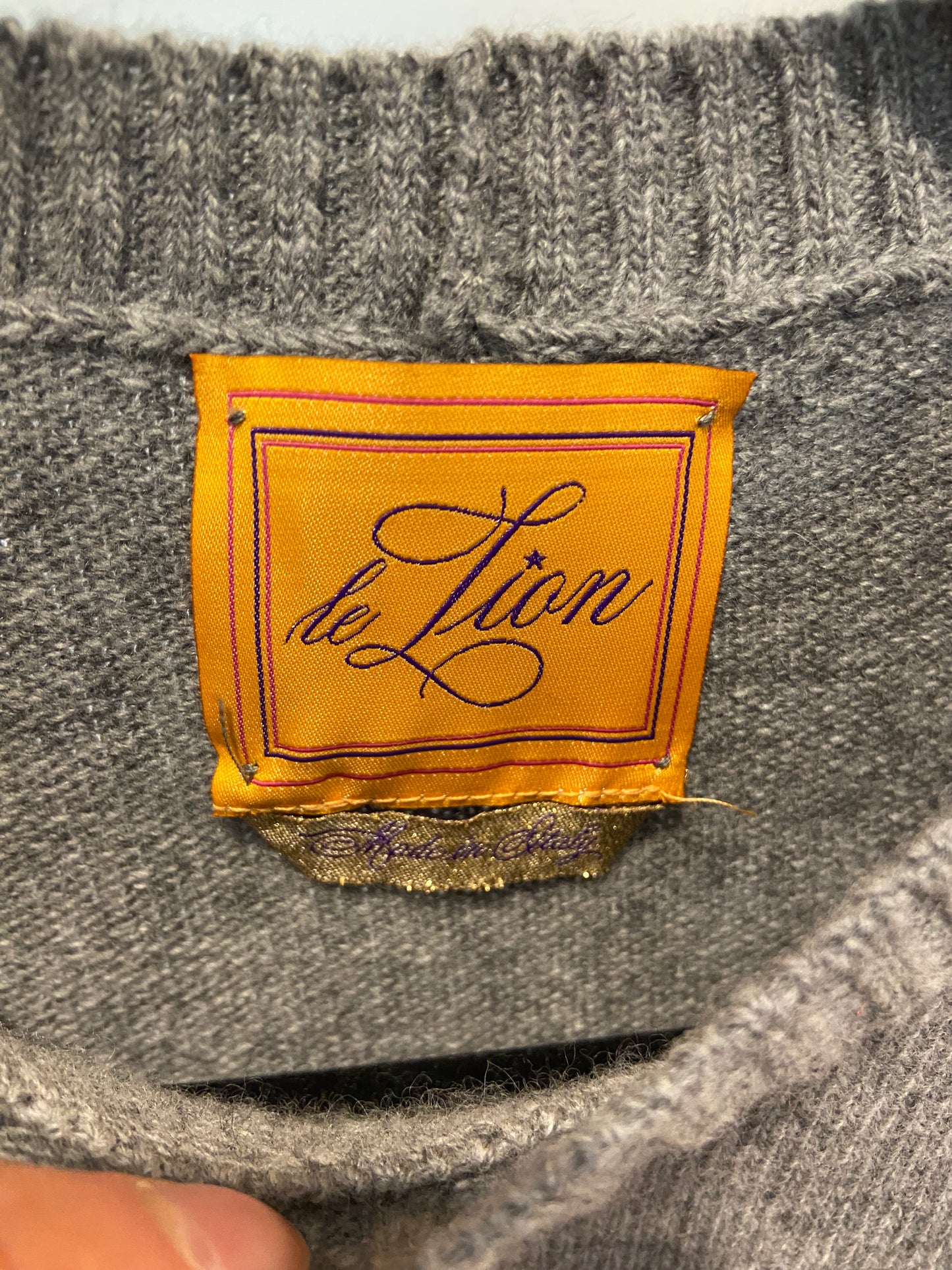 Le Lion Merino Wool Sweater Virgo Zodiac Constellation size XS