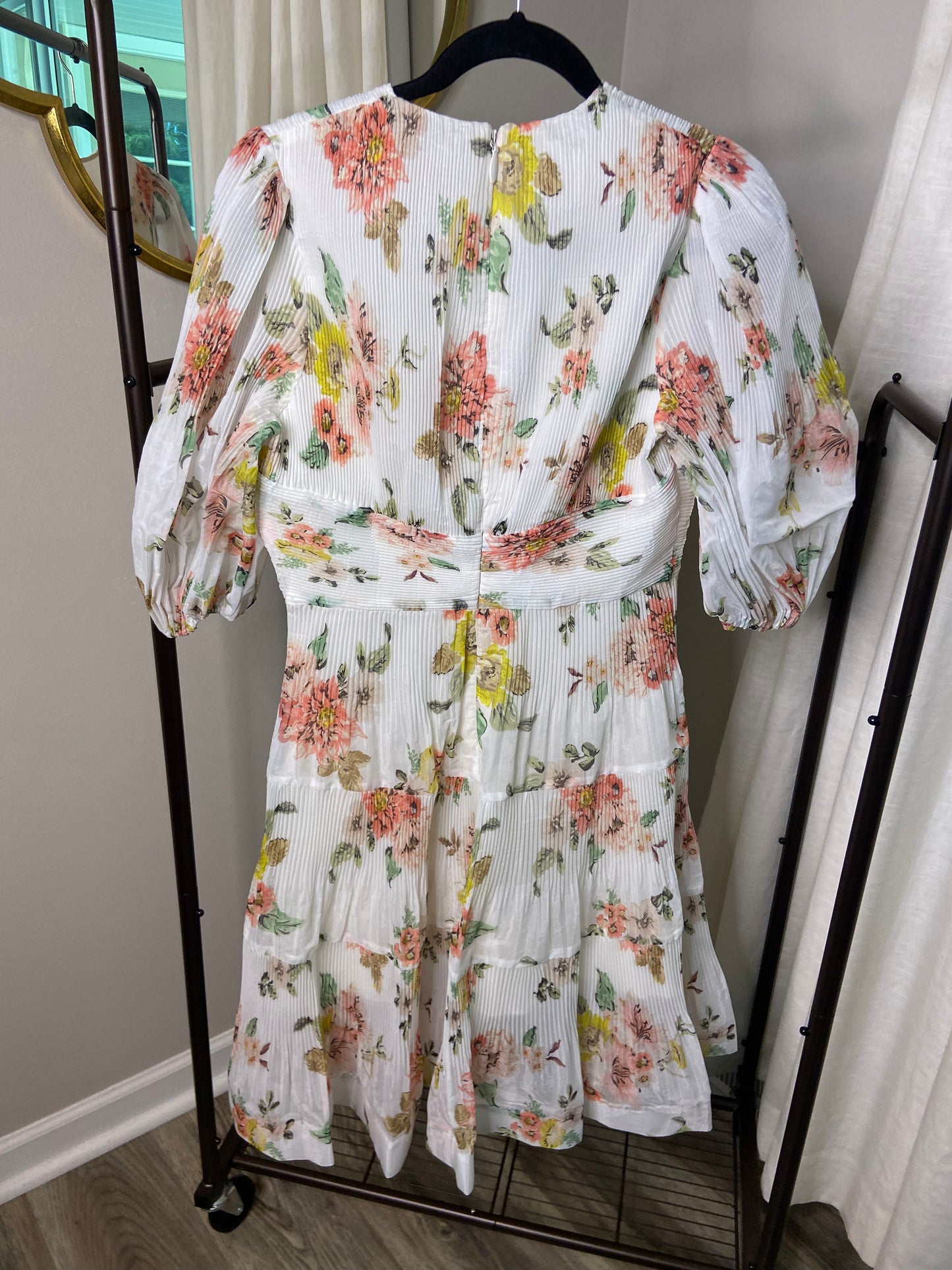 Zimmermann Floral Pleated Mini Dress size US 8
