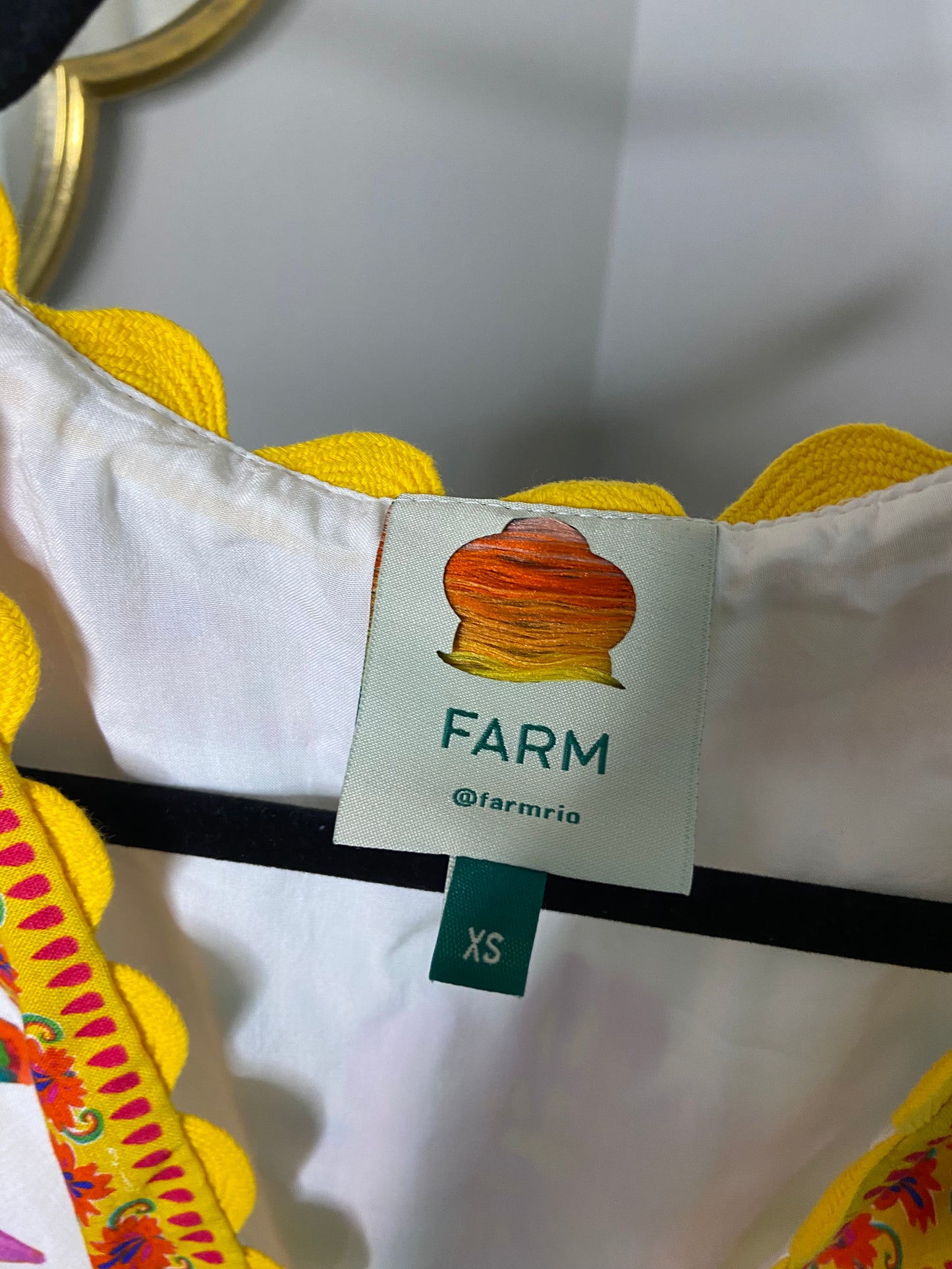 Farm Rio Off-white Vivid Garden Maxi Dress size S