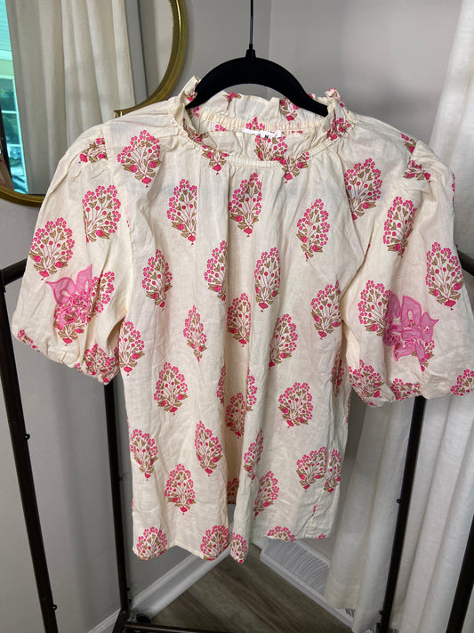THML Hope Puff Sleeve Top size S