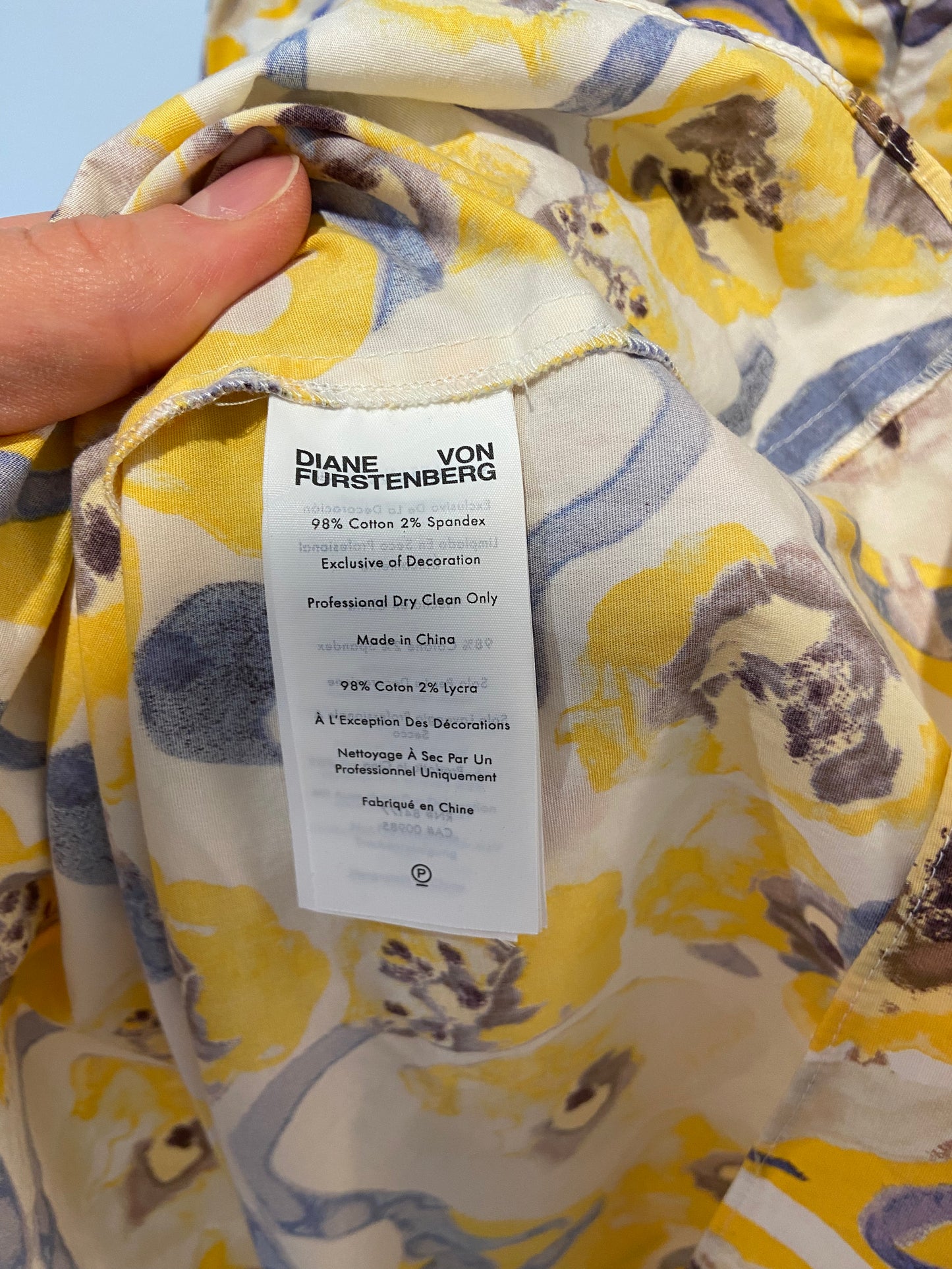Diane von Furstenberg Heather Cotton Dress size 4