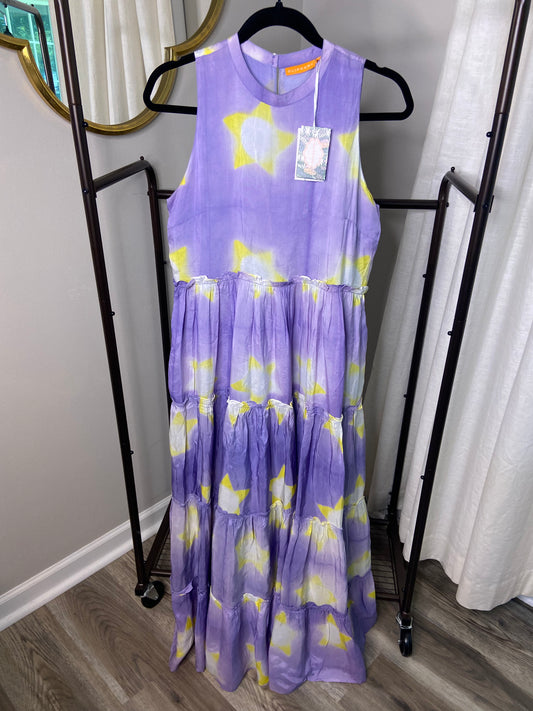 Oliphant Mela Ruffle Tiered Maxi Dress size XS