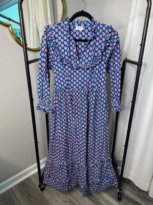 Pink City Prints Eliza Midi Dress size S