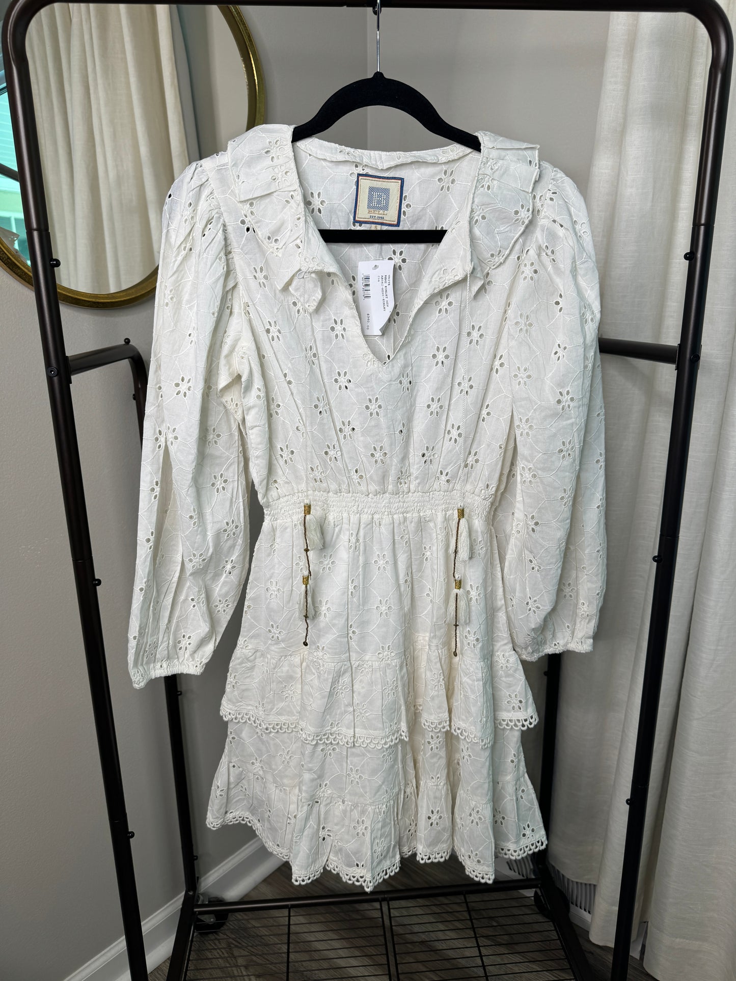BELL Remi Eyelet Mini Dress size S