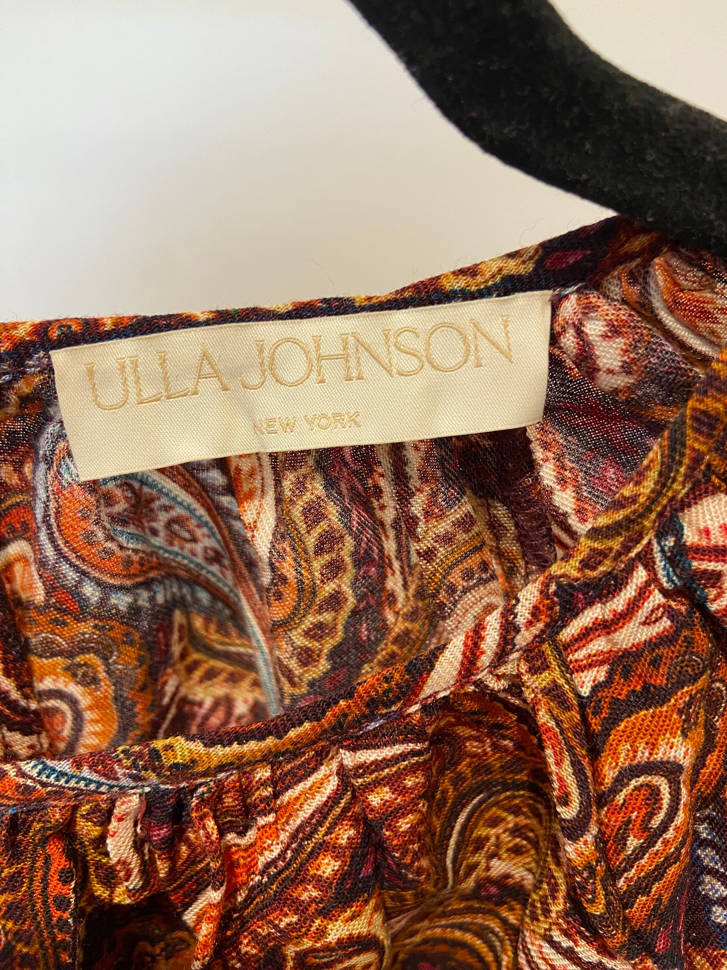 Ulla Johnson Suri Paisley Print Wool-Blend top size 2