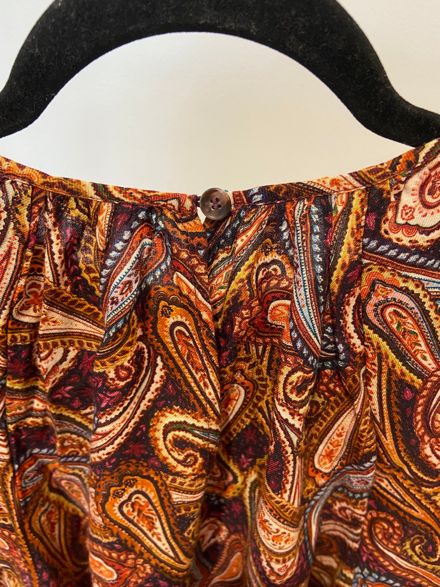 Ulla Johnson Suri Paisley Print Wool-Blend top size 2