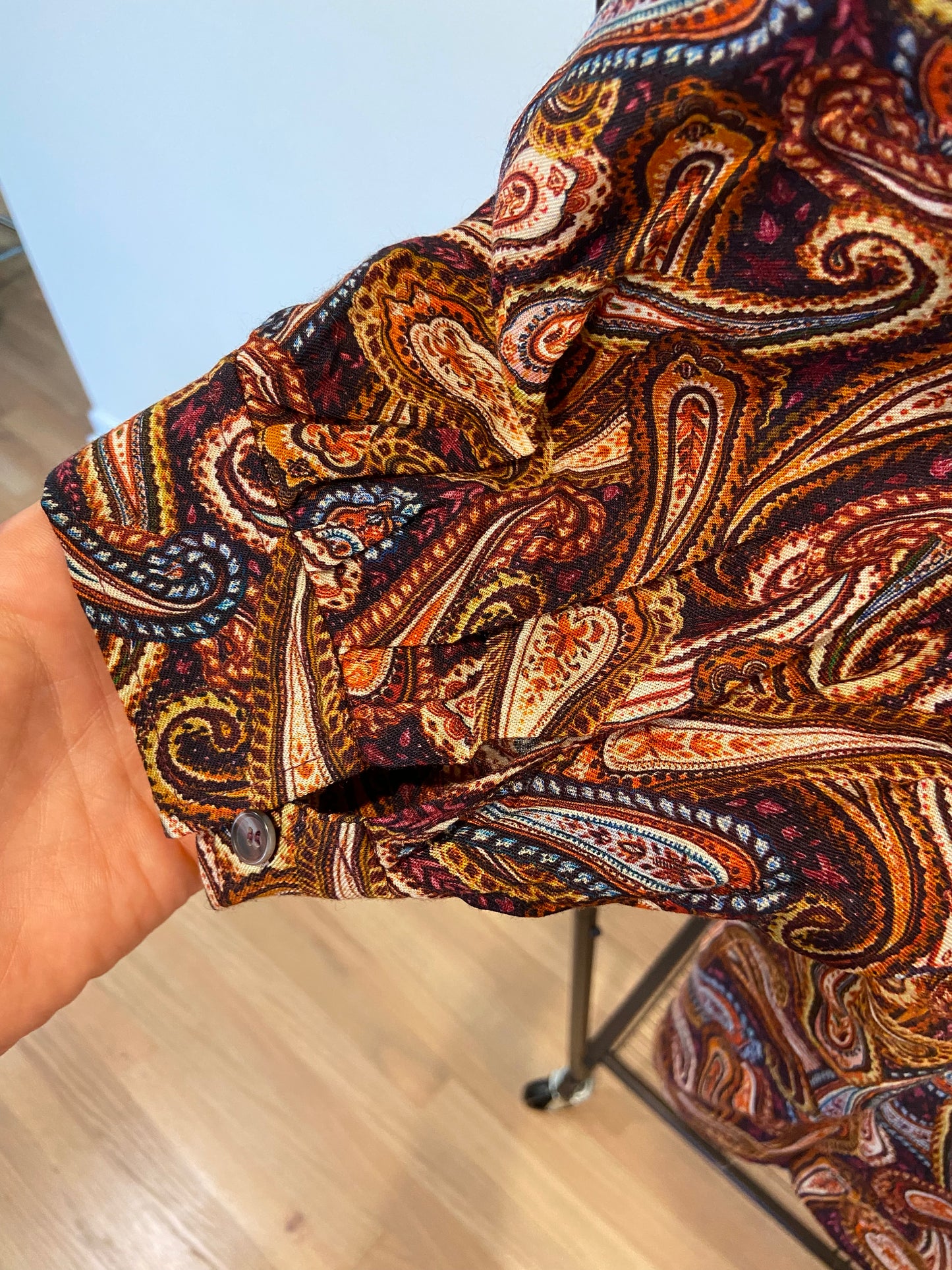 Ulla Johnson Suri Paisley Print Wool-Blend top size 2