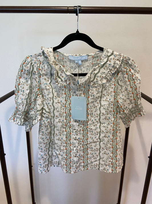 Hill House Adelaide Top Provence Stripe size S
