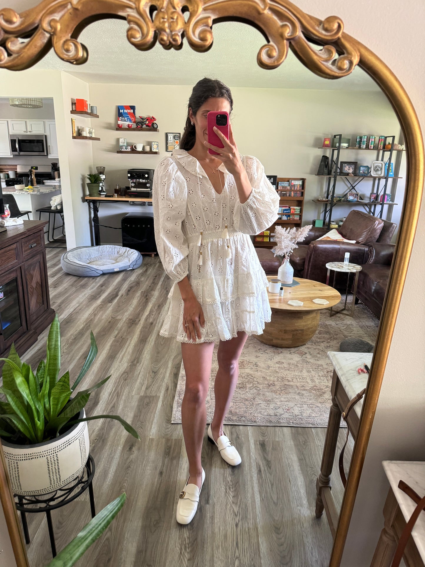 BELL Remi Eyelet Mini Dress size S