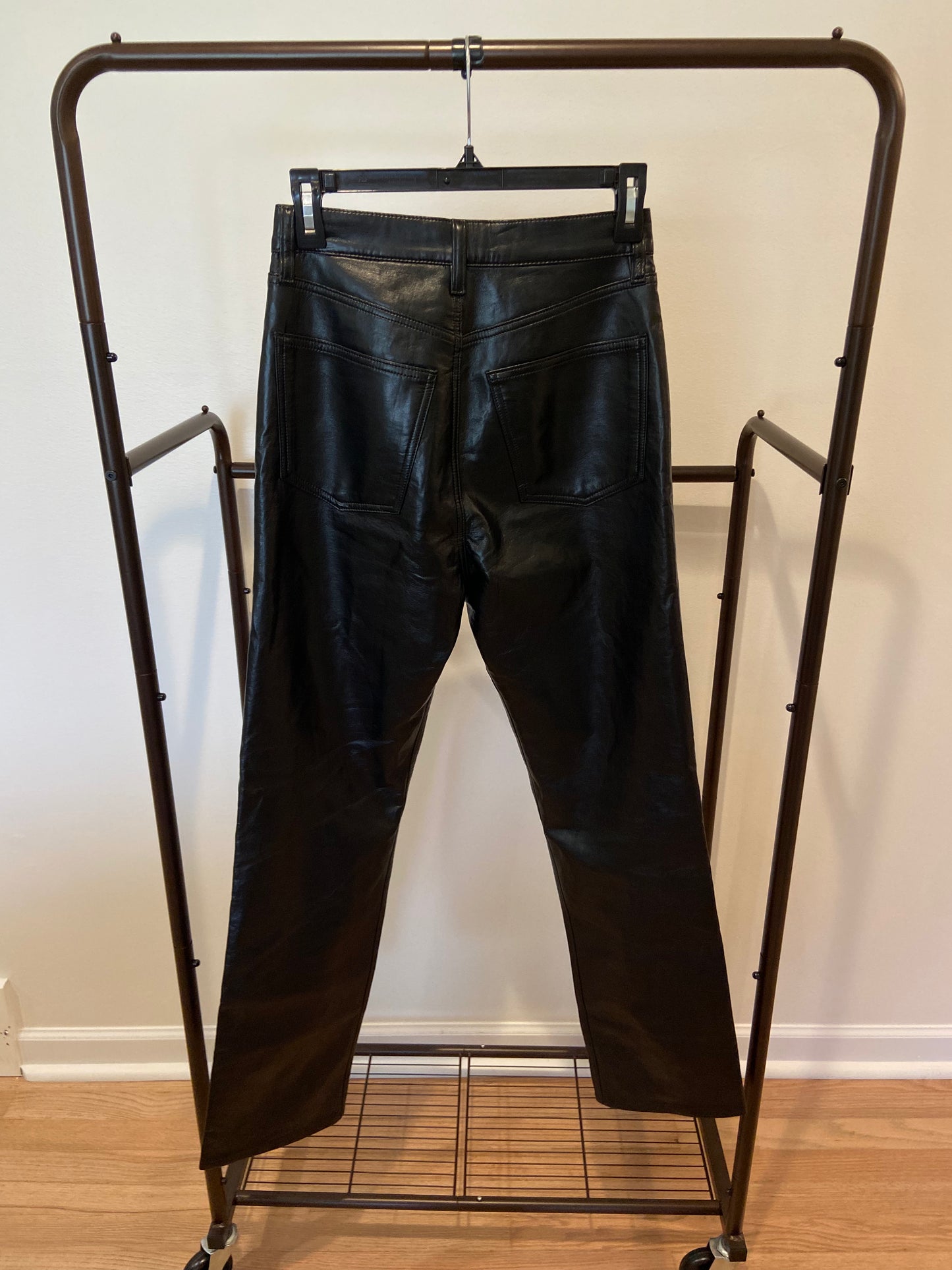 Agolde 90s Pinched Waist Recycled Leather Pants size 25