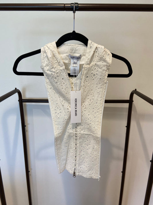 Veronica Beard Marlo Lace Hoodie Dickey size 00-14