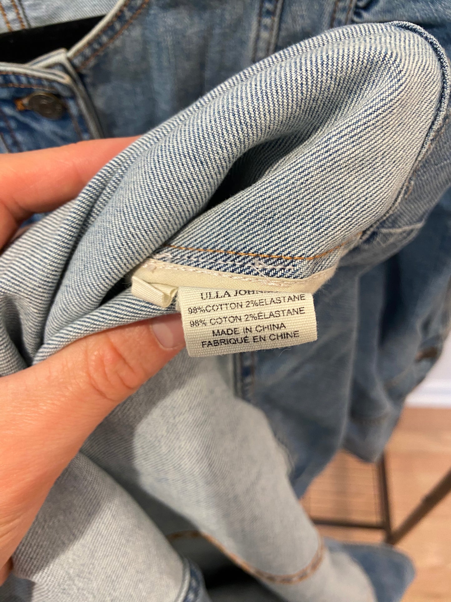 Ulla Johnson Starr Denim Midi Dress size 10