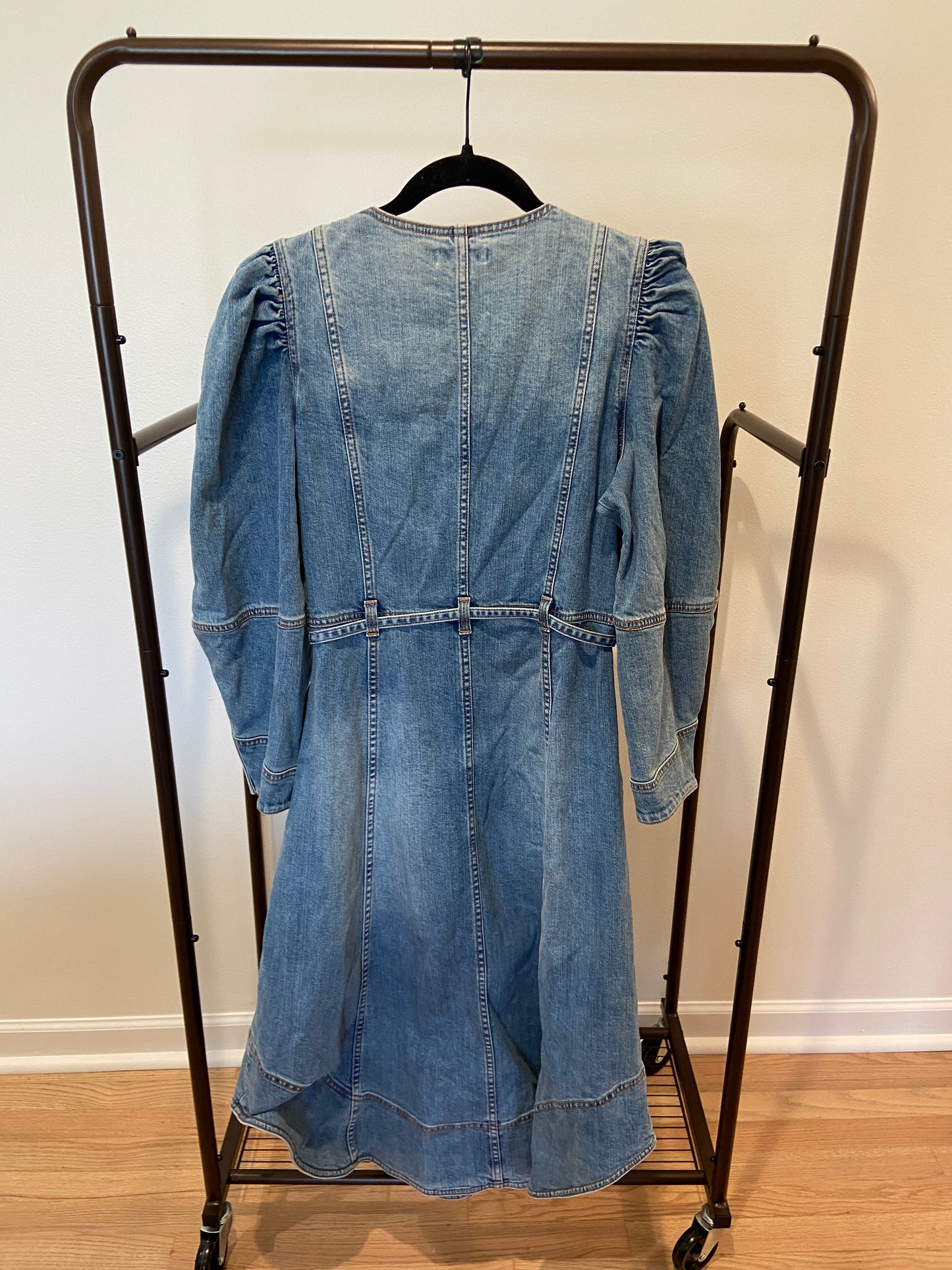 Ulla Johnson Starr Denim Midi Dress size 10