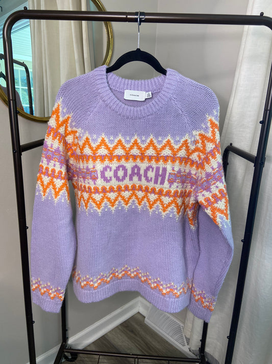 Coach Ski Fair Isle Sweater size XL
