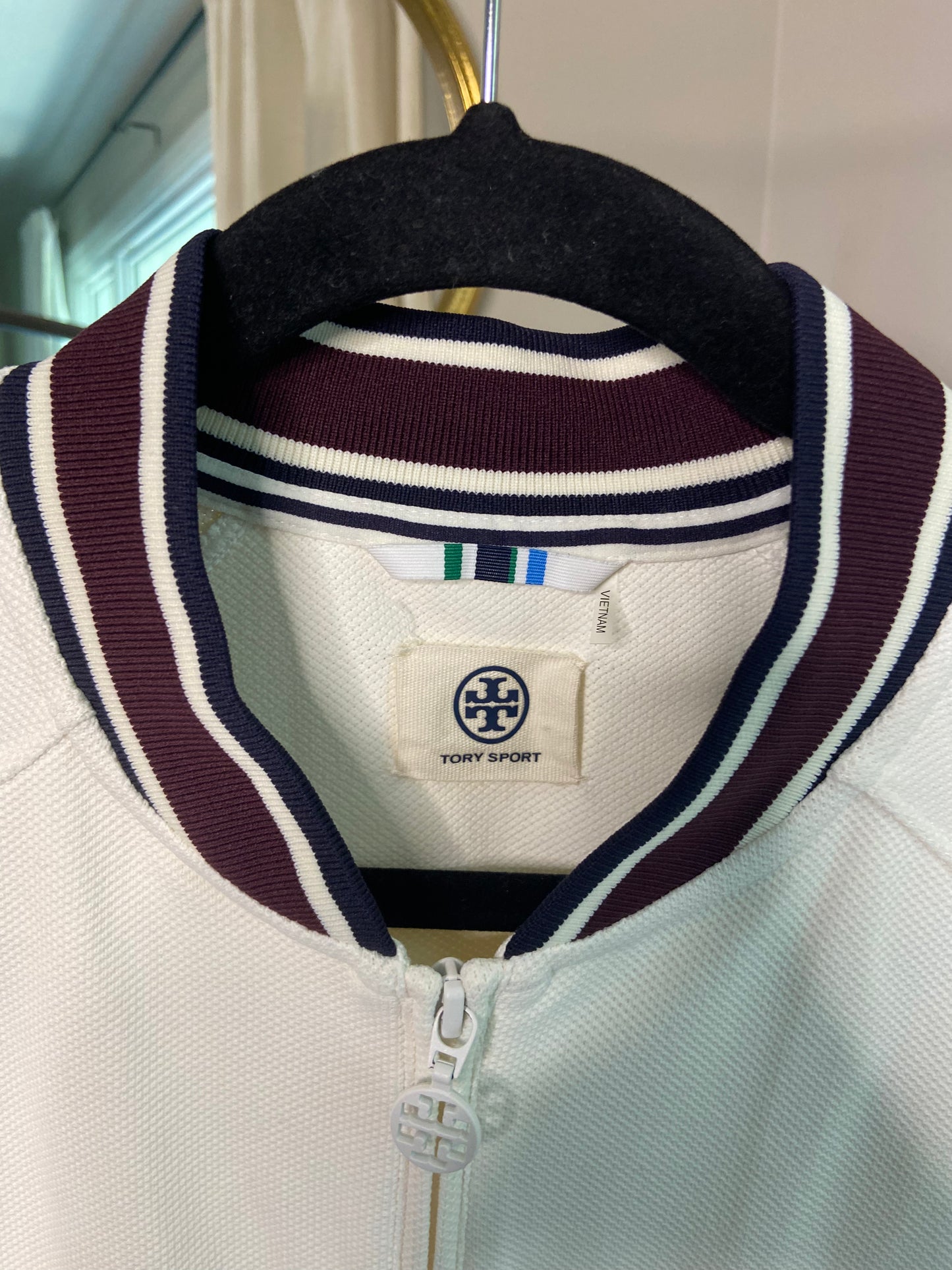 Tory Burch Tech Knit Tennis Jacket size M