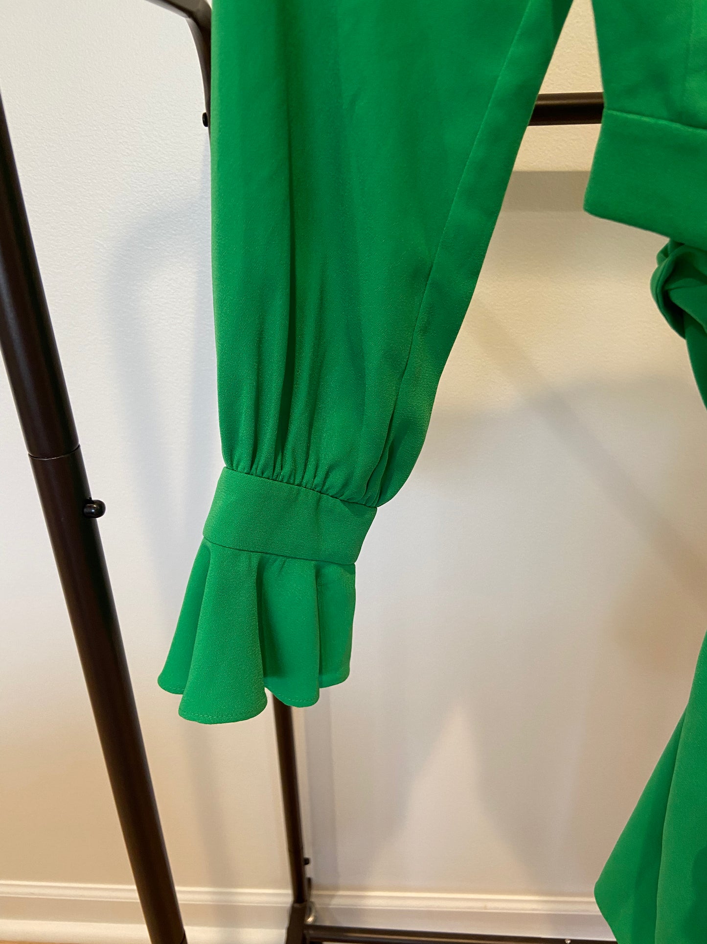 Diane Von Furstenberg Ina Romper Kelly Green size 2