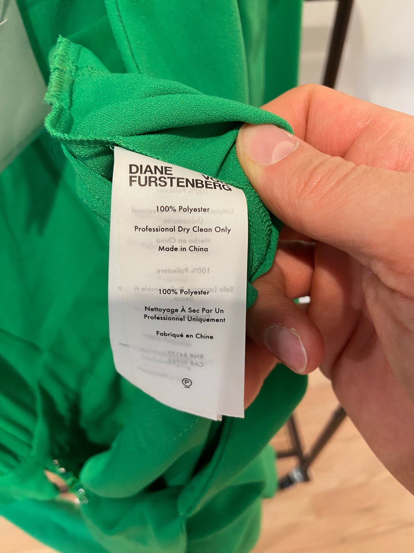 Diane Von Furstenberg Ina Romper Kelly Green size 2