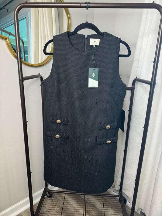 Tuckernuck Sleeveless Jackie Tweed Mini Dress size L