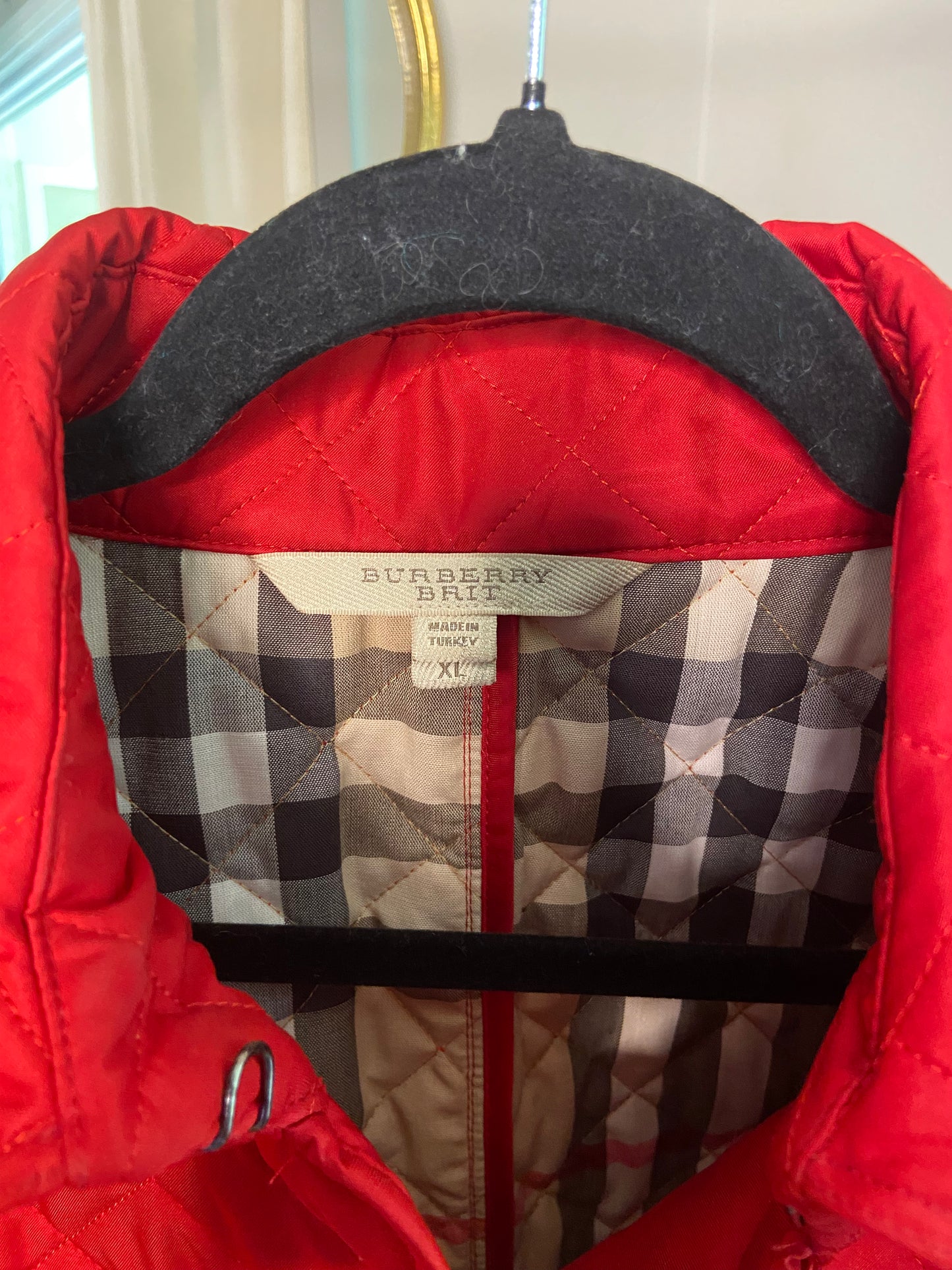 Burberry Brit Quilted Jacket Red size XL