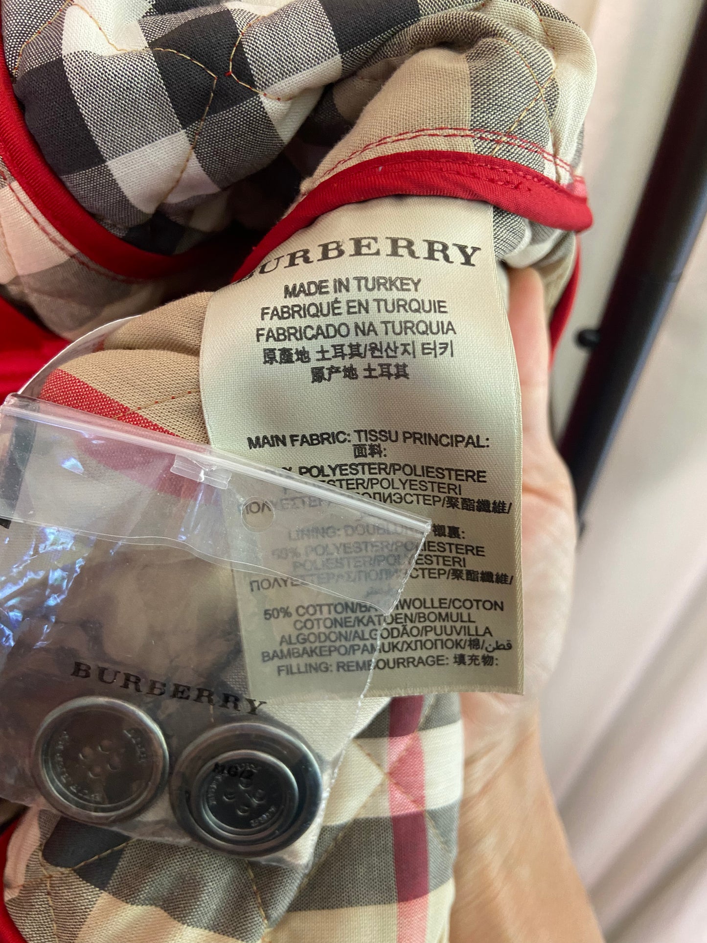 Burberry Brit Quilted Jacket Red size XL