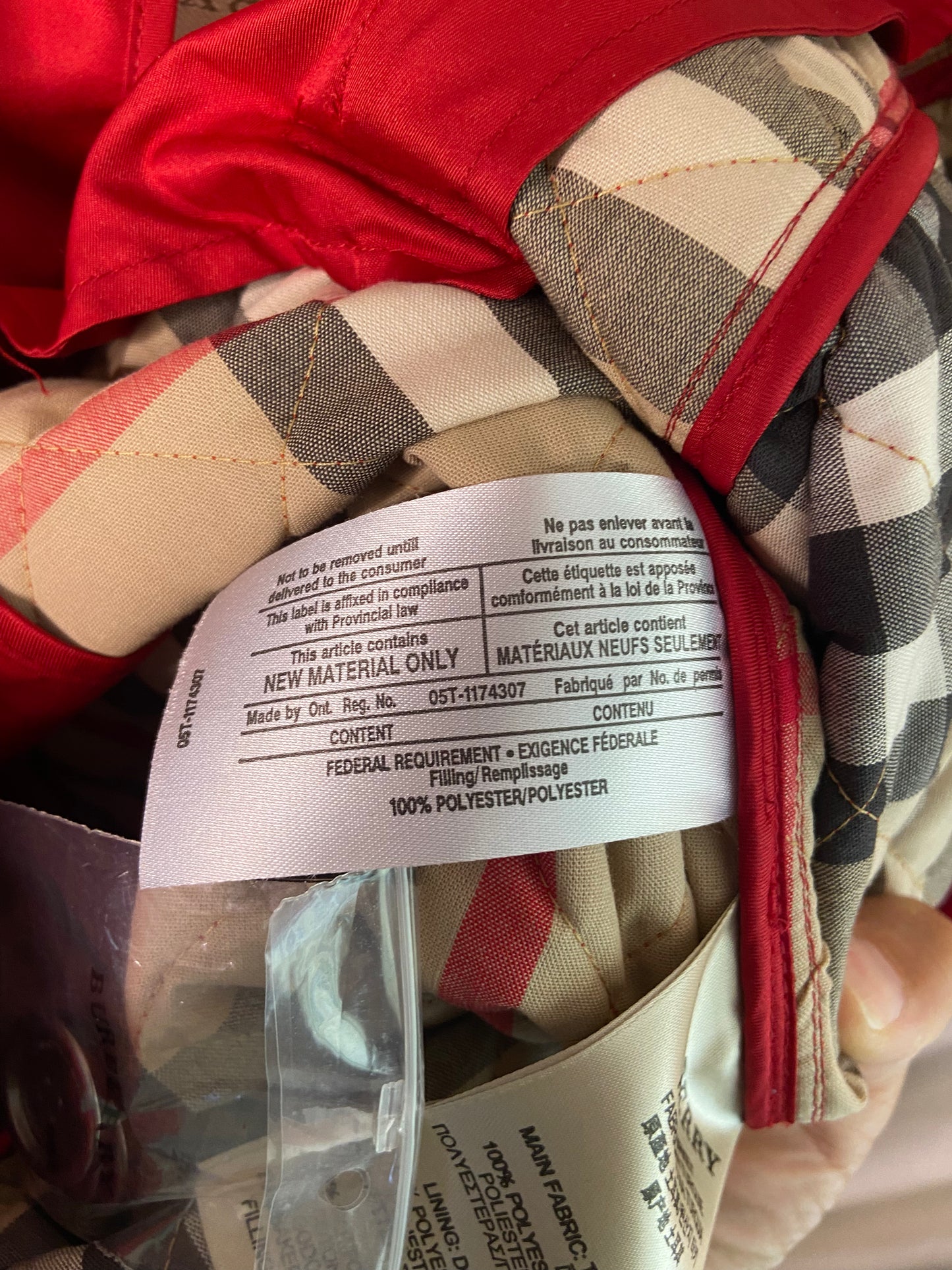 Burberry Brit Quilted Jacket Red size XL