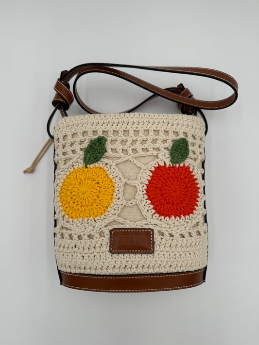 STAUD Fruit Crochet Anita Bucket Bag