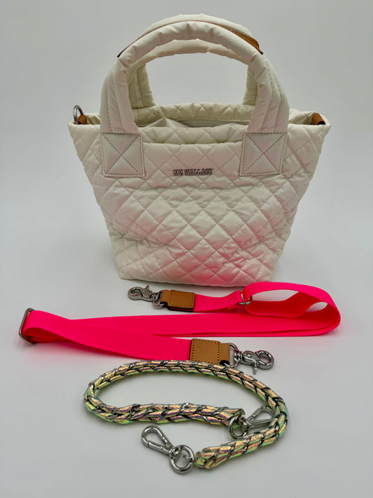 MZ WALLACE Deluxe Mini Metro Tote in Pearl