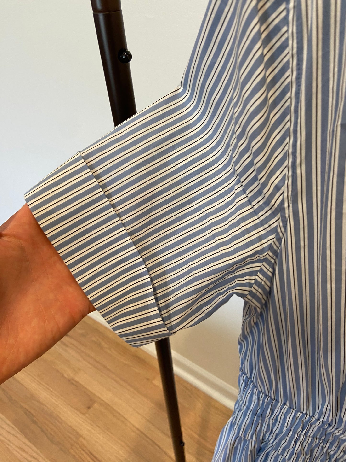 Veronica Beard Susan Striped Shirting Mini Dress size 10