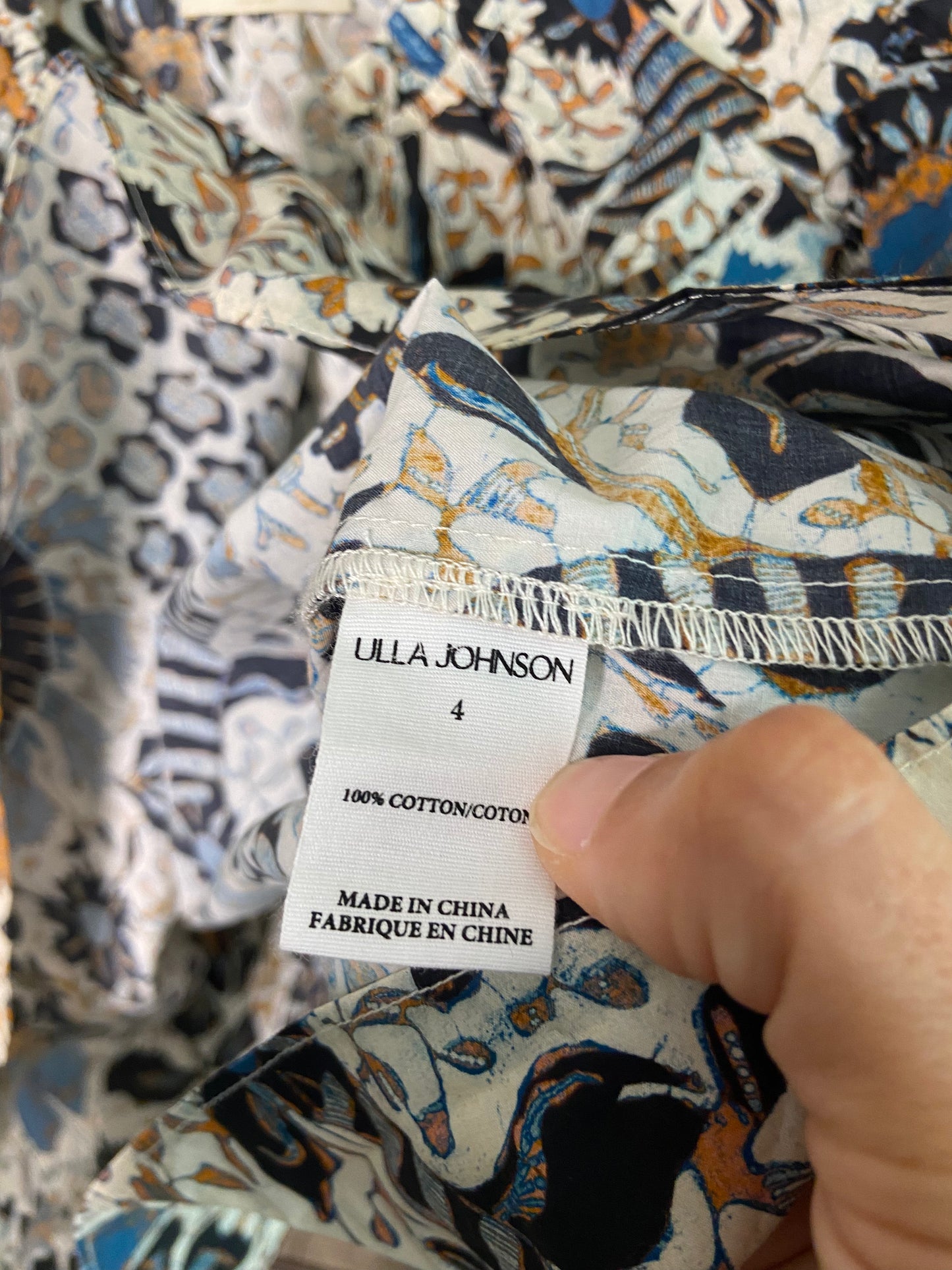 Ulla Johnson Imari Top size 4