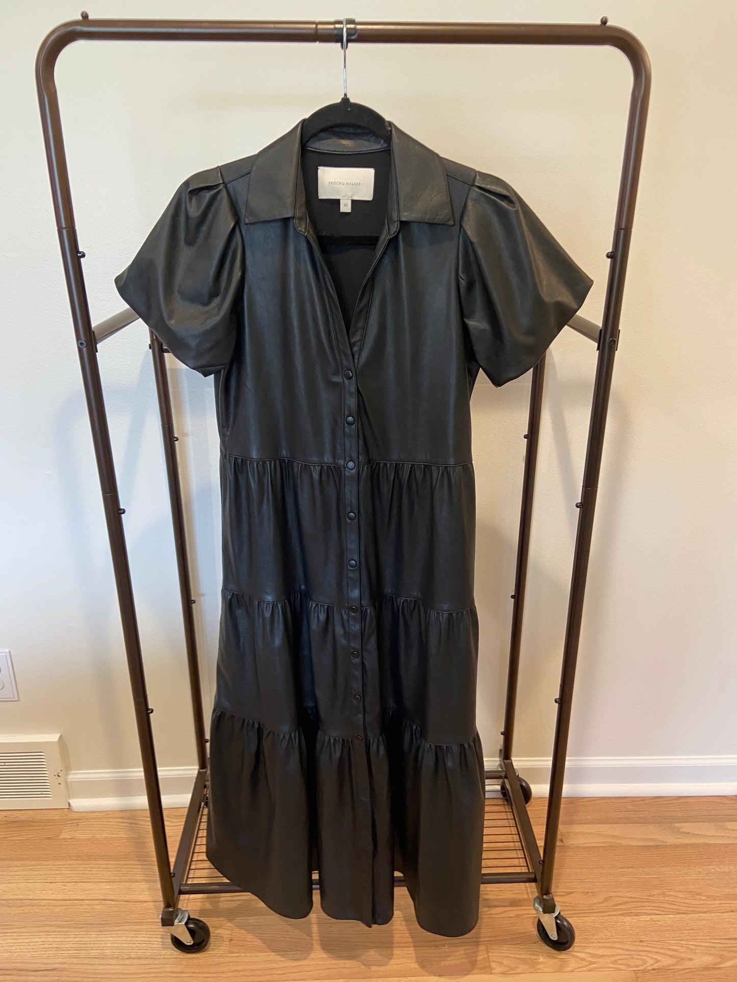 Brochu Walker The Havana Vegan Leather Dress size XS