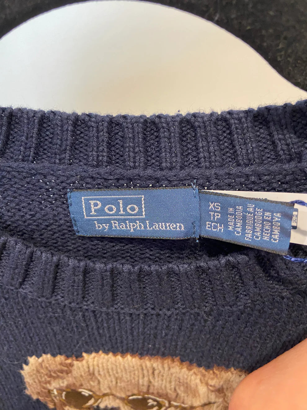 Polo Ralph Lauren Polo Bear Cotton Crewneck Sweater size XS