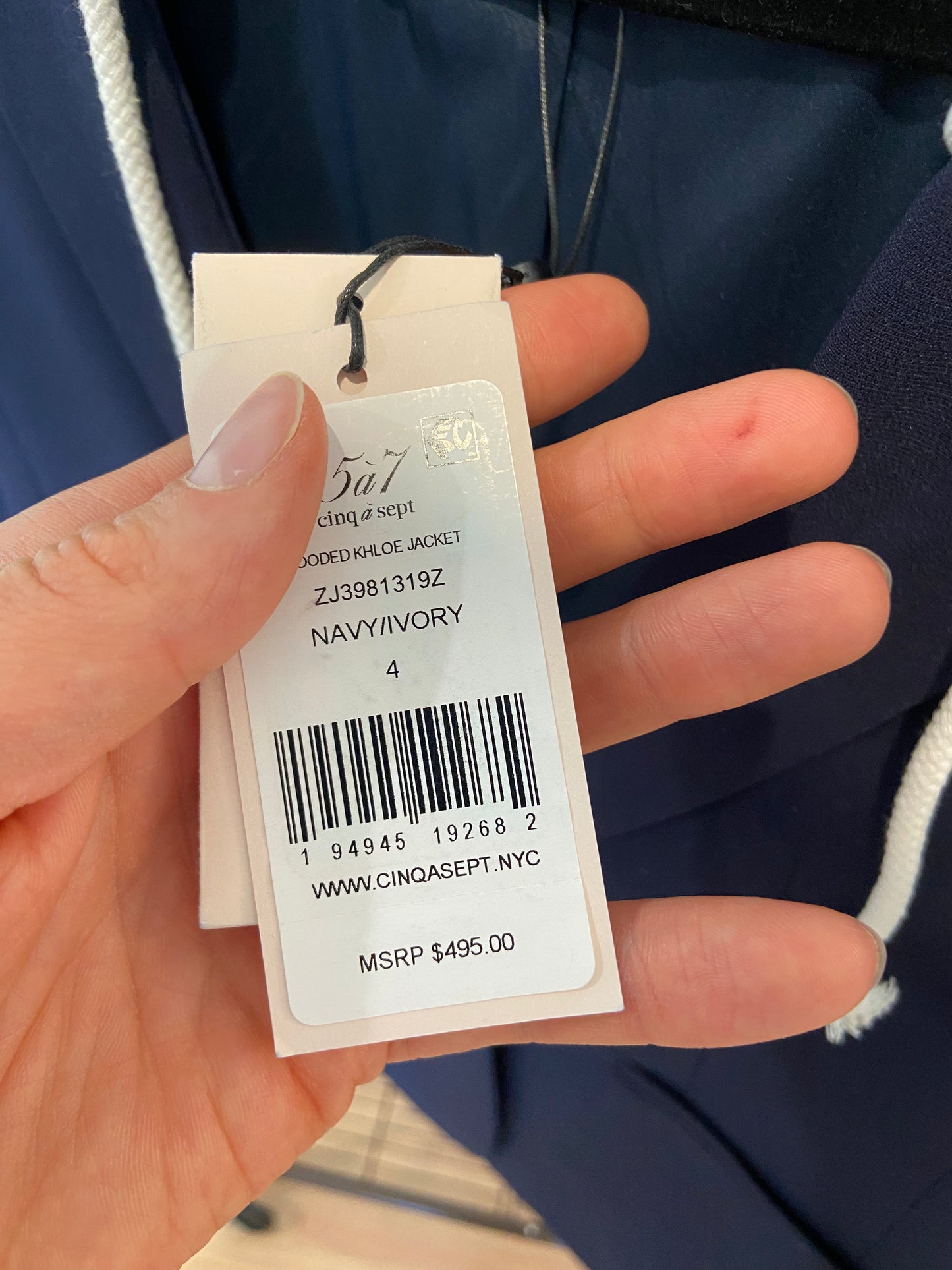 Cinq a Sept Khloe Hooded Blazer size 4