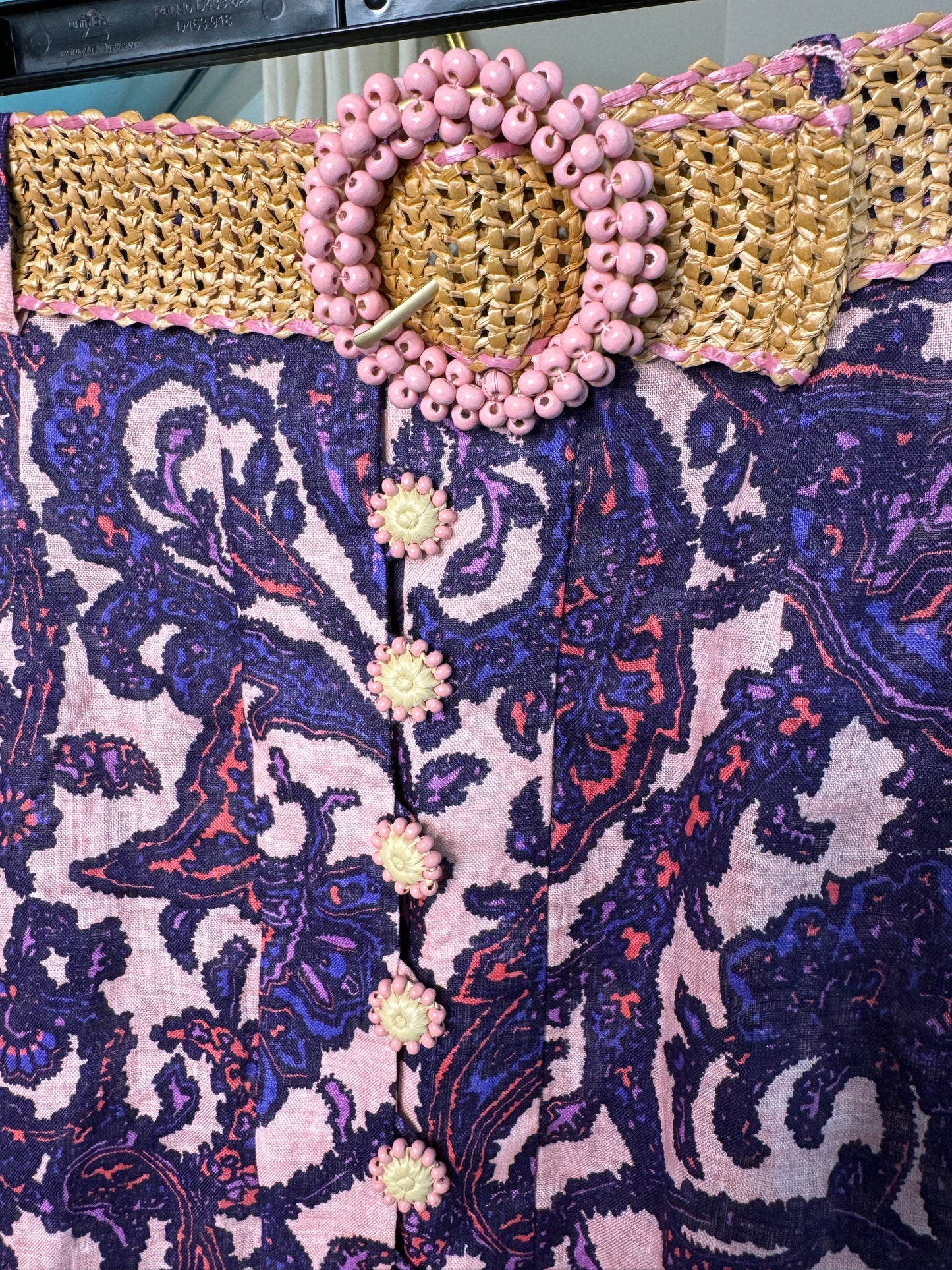 ZIMMERMANN Tiggy Floral-Print Linen Skirt size 8