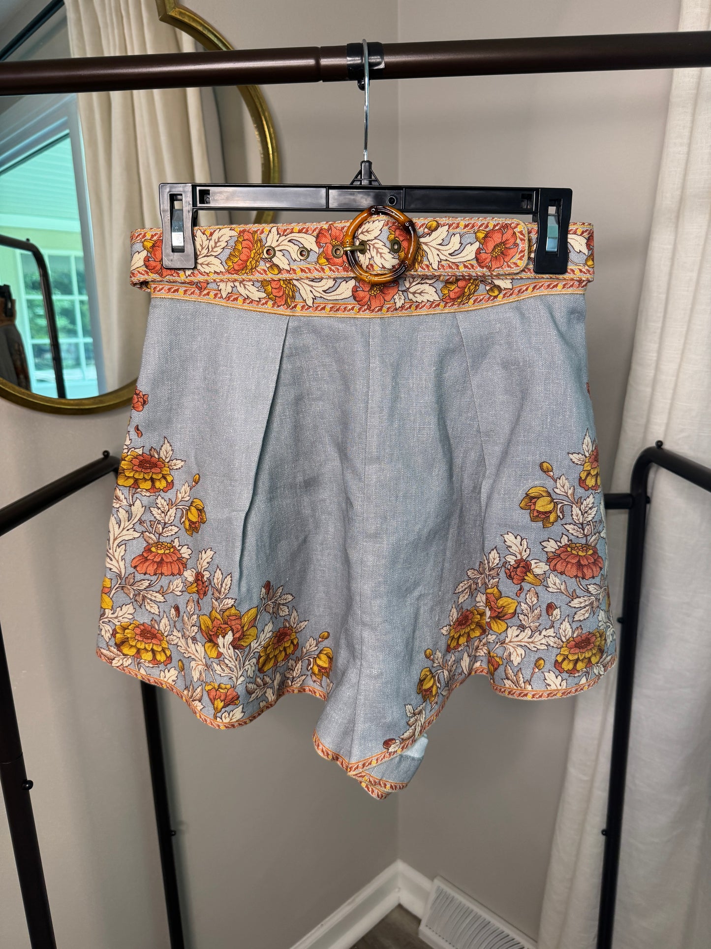 ZIMMERMANN Andie Pintuck Shorts size US 6