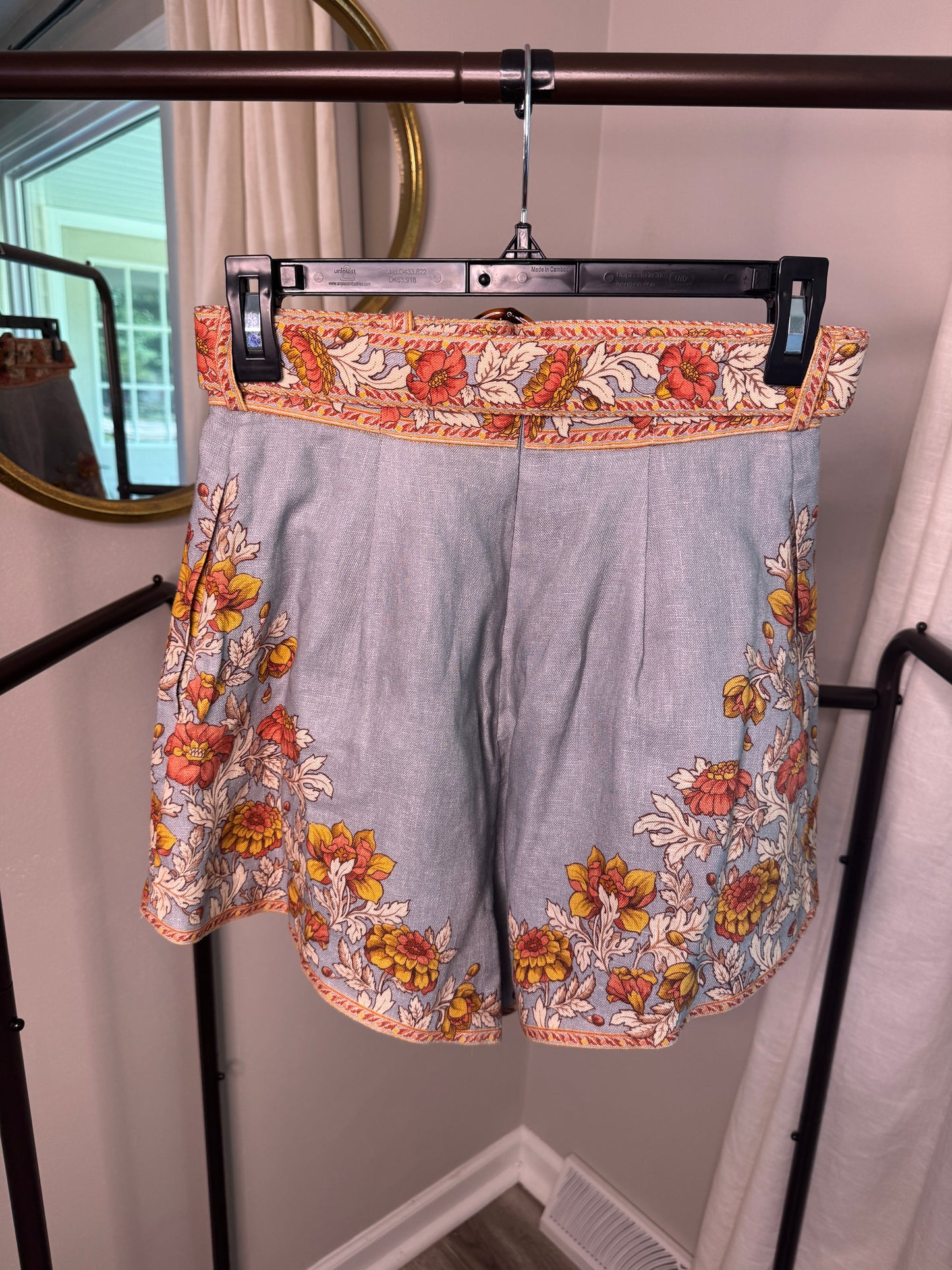 ZIMMERMANN Andie Pintuck Shorts size US 6