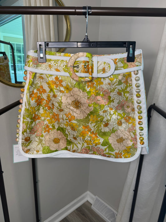 ZIMMERMANN Super Eight Floral Mini Skirt size US 4