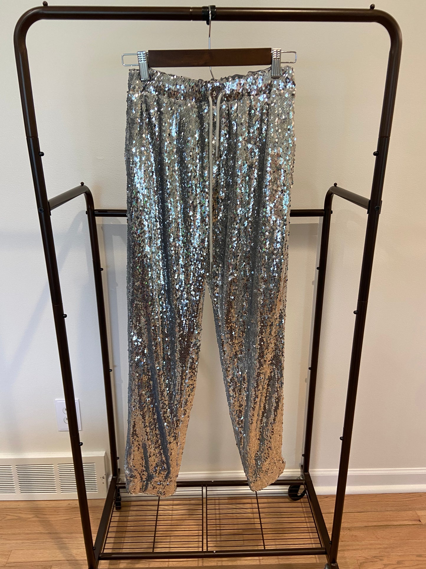 English Factory Sequins Jogger Pants size XS