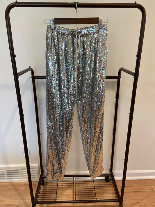 English Factory Sequins Jogger Pants size XS