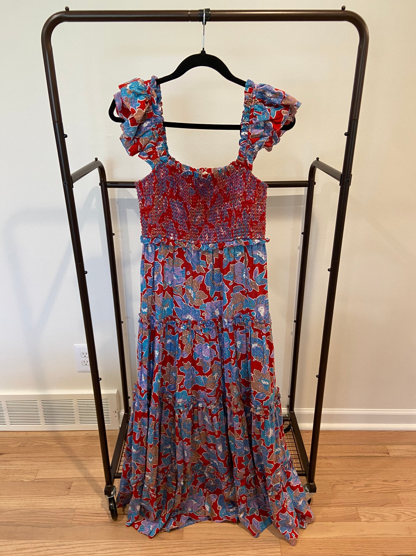 Love The Label Bouquet Smocked Maxi Dress size M