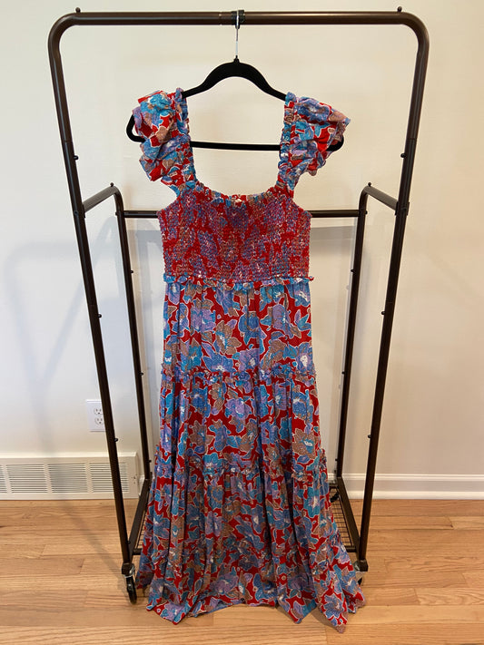 Love The Label Bouquet Smocked Maxi Dress size M