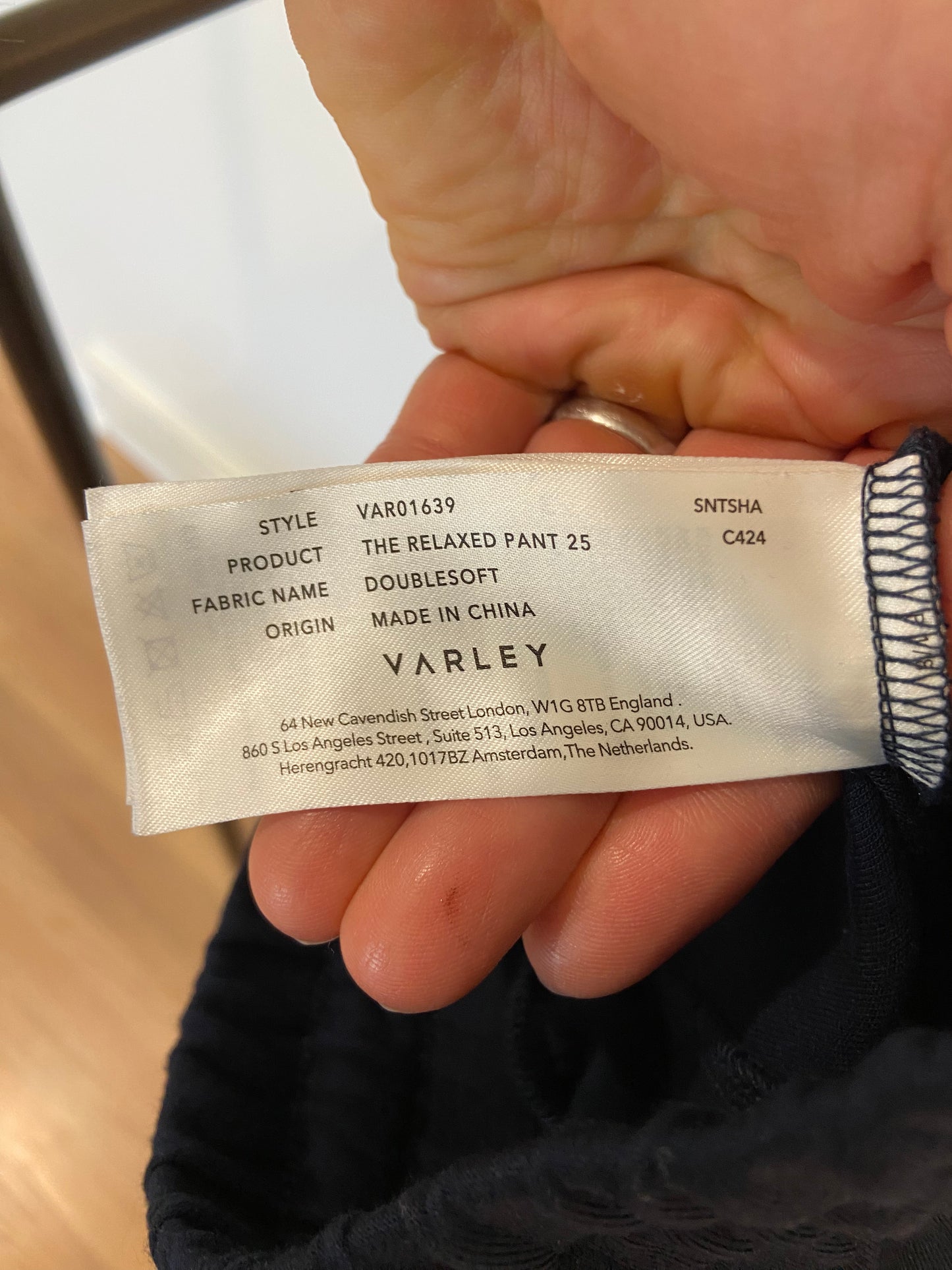 Varley The Relaxed Pant 25'' Navy size S