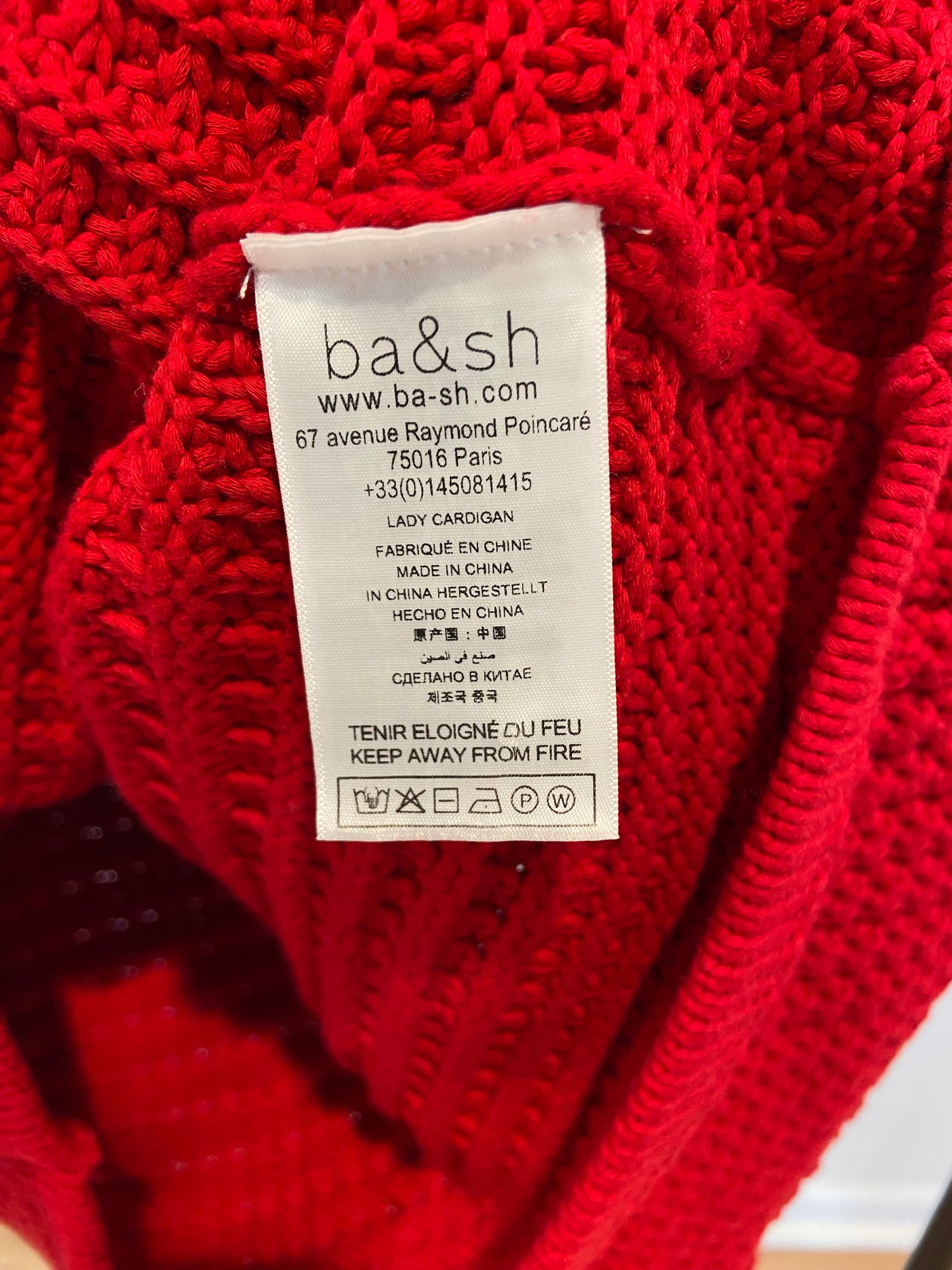 Ba&sh Gaspard Knit Cardigan size S