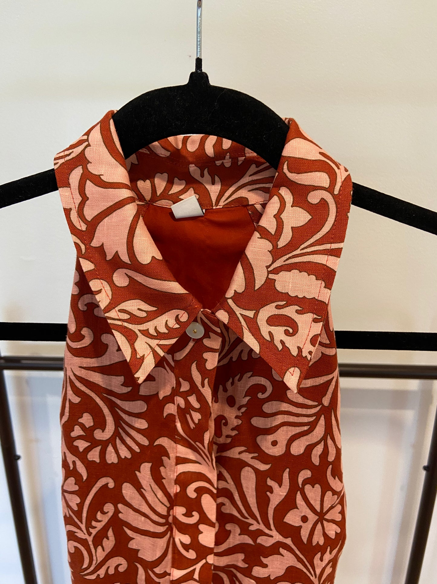Veronica Beard Beau Floral-Print Linen Mini Dress size 2