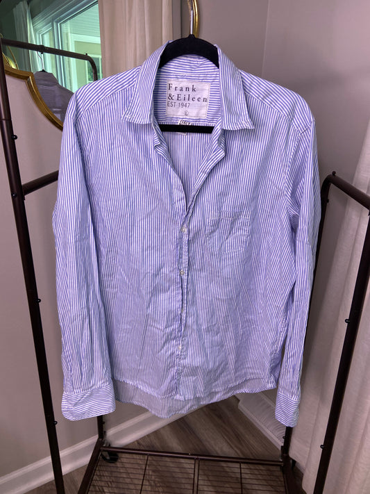 Frank and Eileen "Eileen" Striped Button Down Shirt size L
