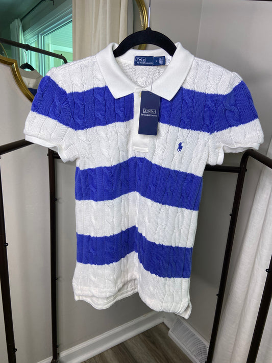 Polo Ralph Lauren Slim Fit Cable-Knit Polo Shirt size S