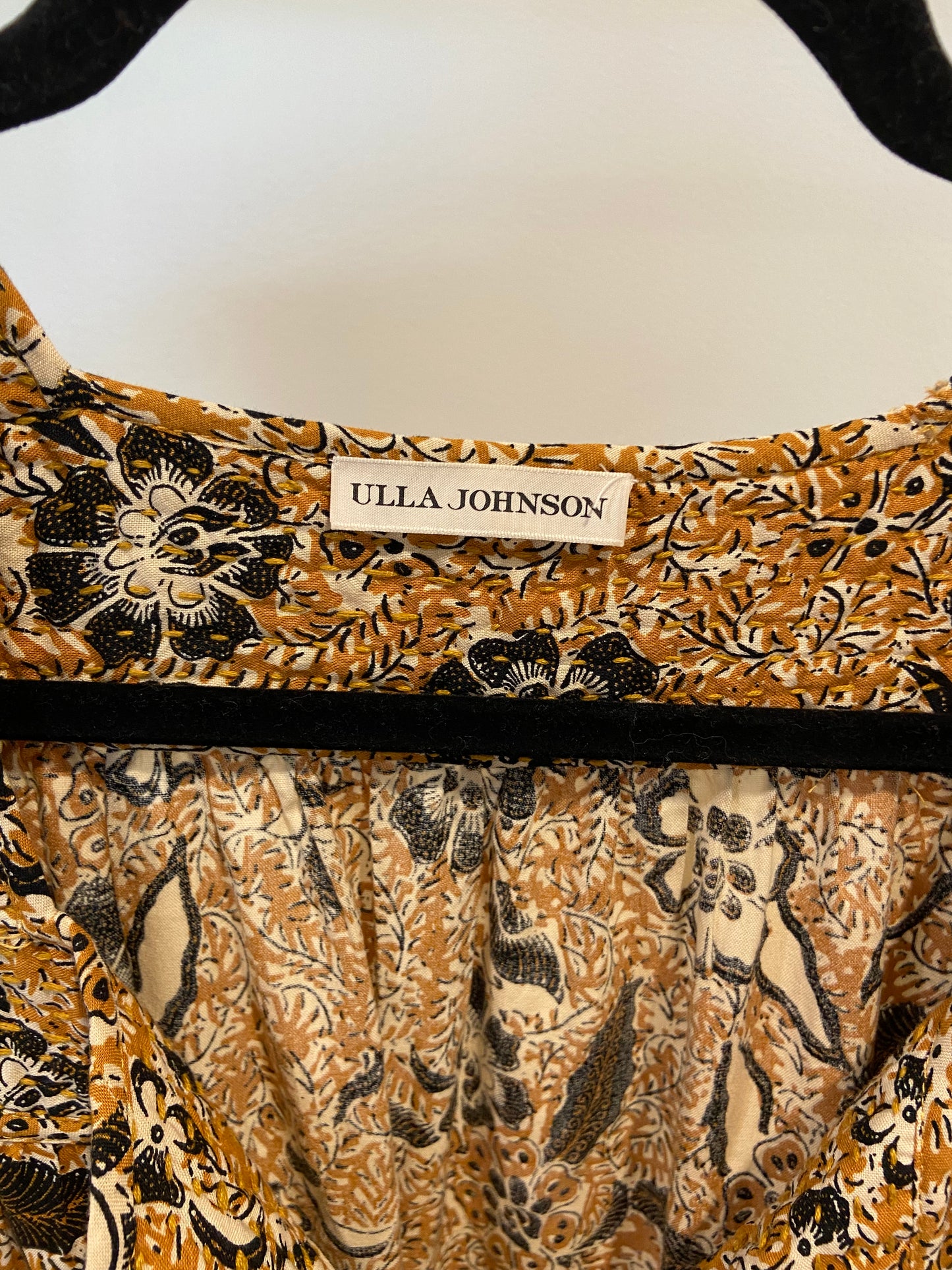 Ulla Johnson Zuma Midi Dress in Amber size 4