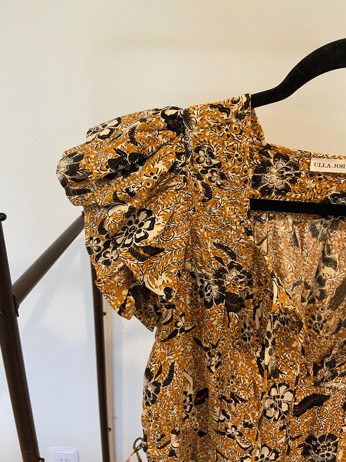 Ulla Johnson Zuma Midi Dress in Amber size 4