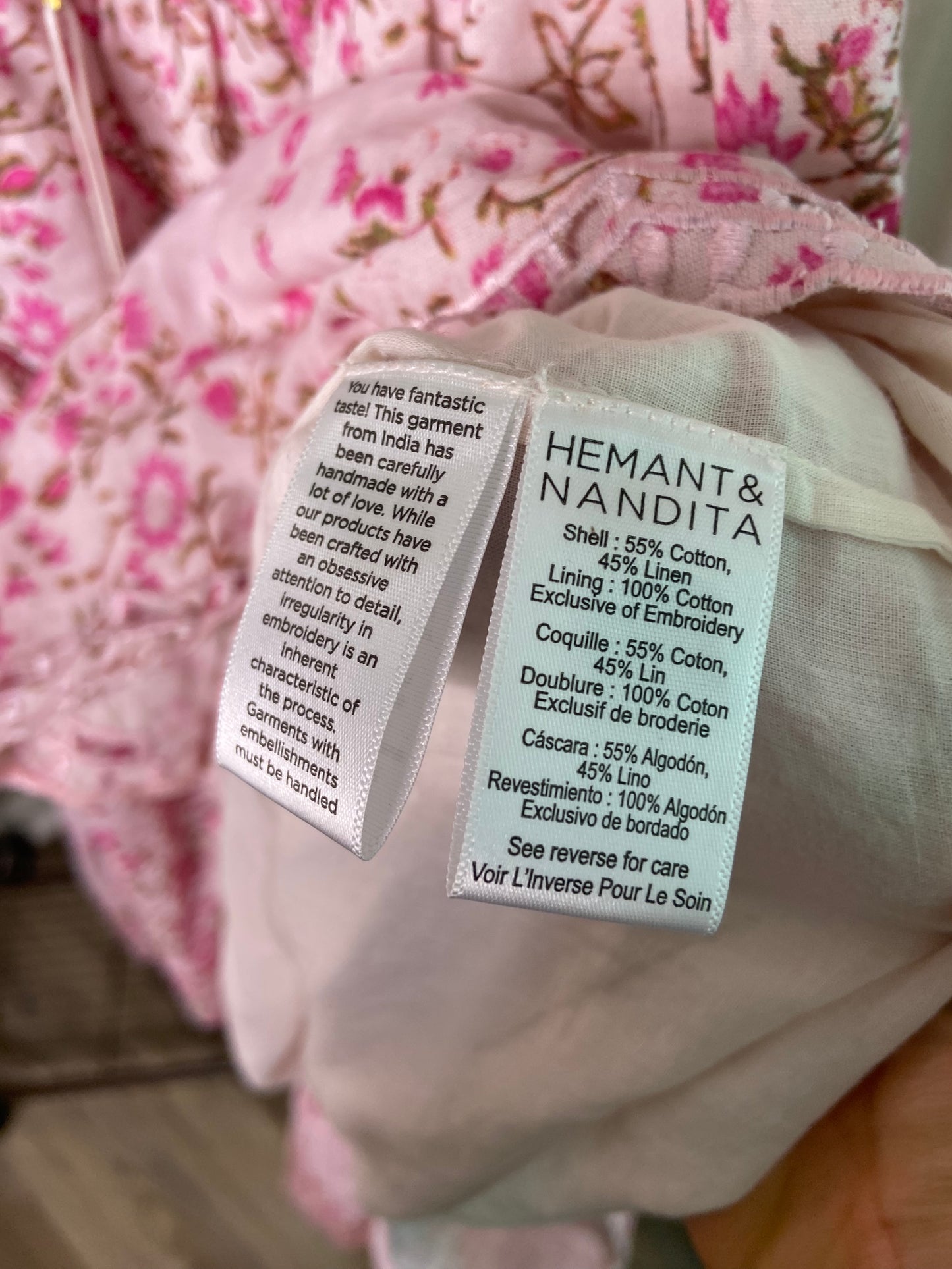 Hemant and Nandita Hera Top and Skirt Set size 2XL XXL