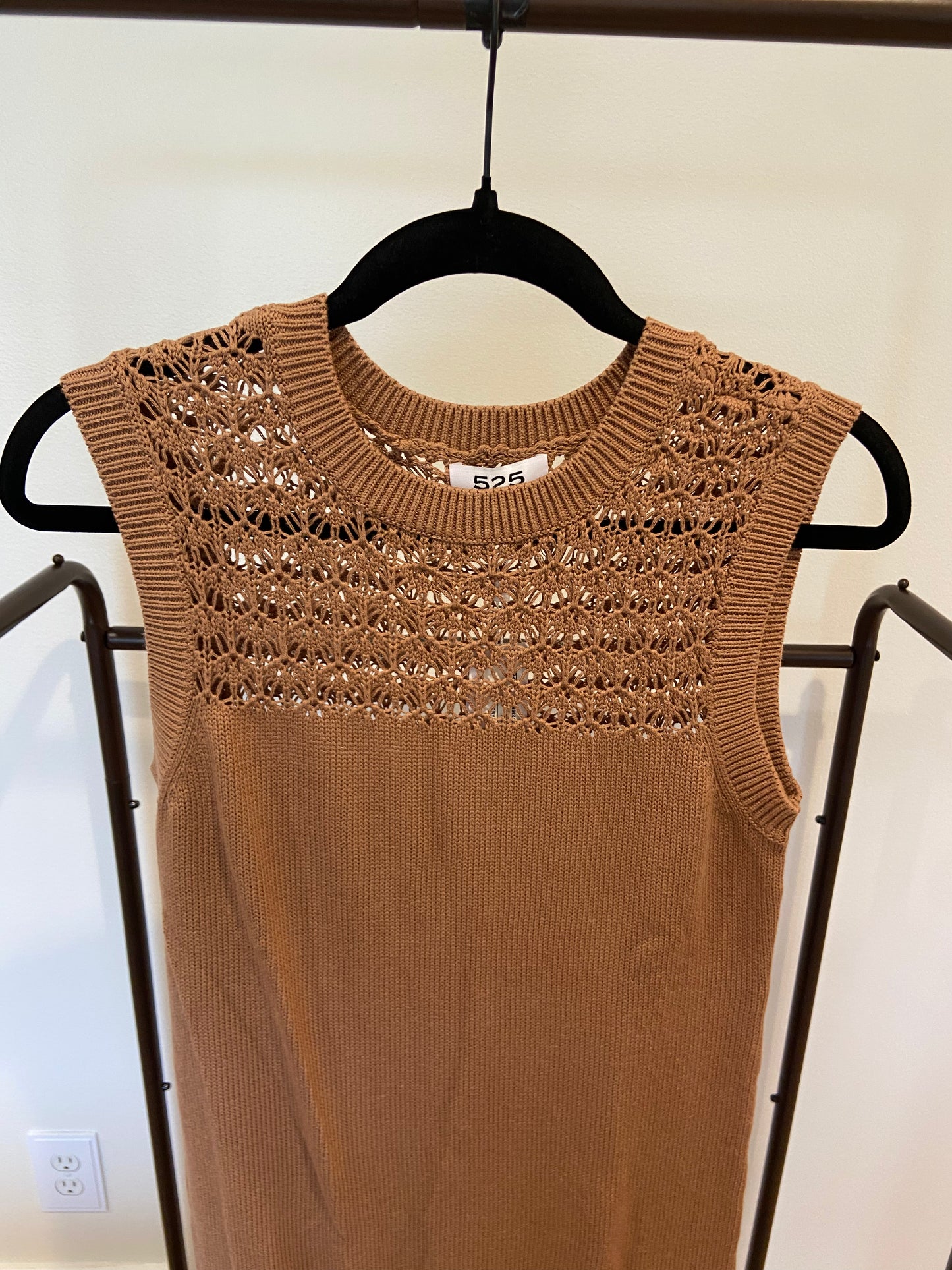 525 America Tori crochet Dress in Cinnamon size S