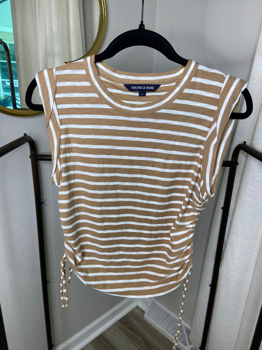 Veronica Beard Vince Striped Muscle Tee Top size XS